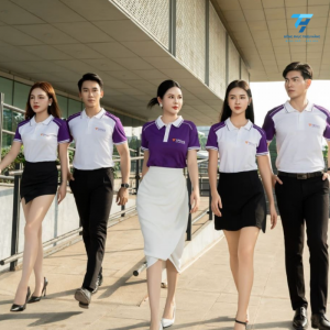Mẫu Áo Đồng Phục Công Ty Phối Tay