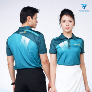 Mẫu Áo Đồng Phục Công Ty Pha Màu Gradient