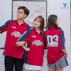 Mẫu Áo Lớp Reborn Đỏ Phối Xanh Chất Liệu Cotton 100%